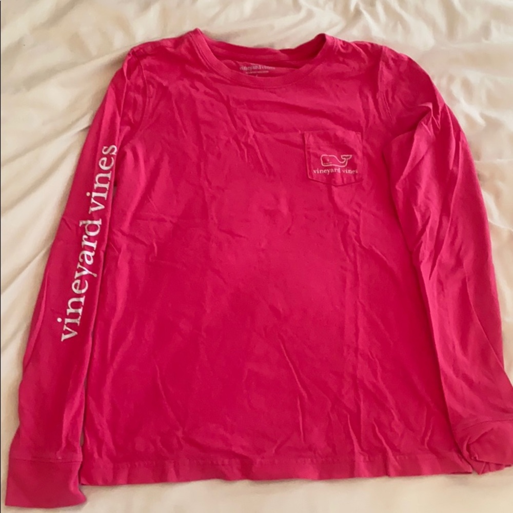 Pink vineyard vines long sleeve